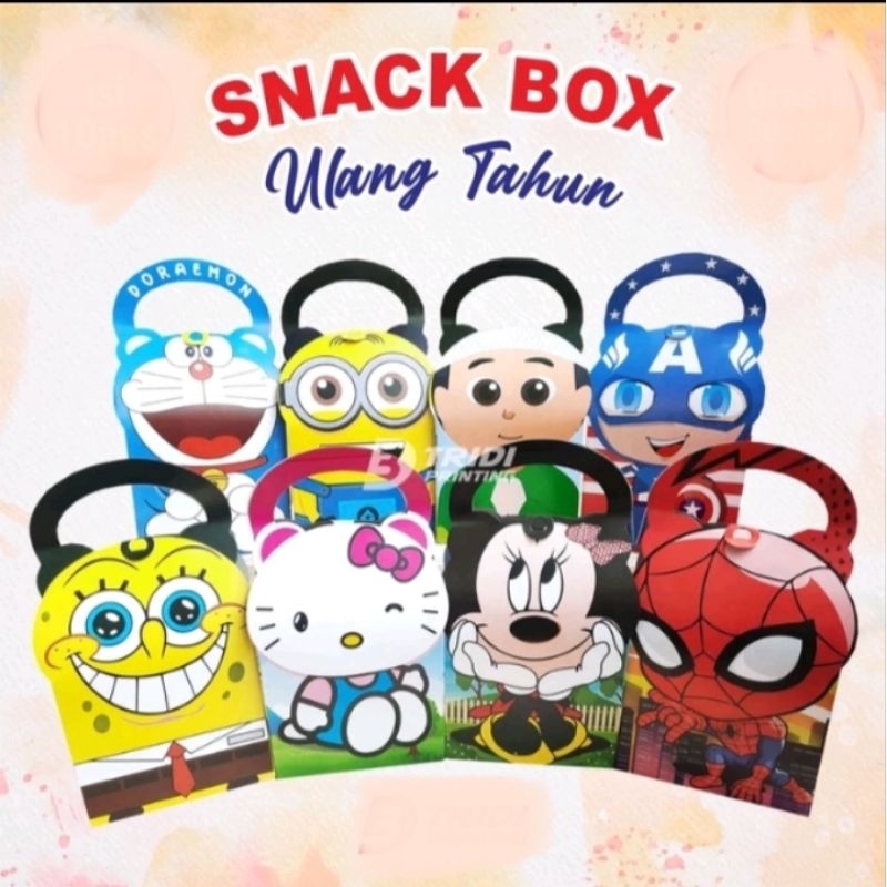 

La Felicia Goodie Bag Ulang Tahun/Snack Box Karakter/Snack Hampers/Happy Birthday/Hajatan