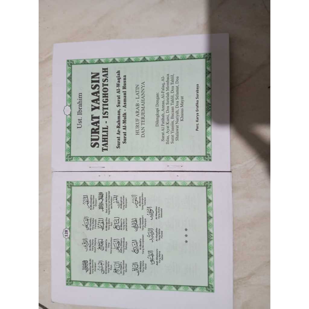 buku yasin polos