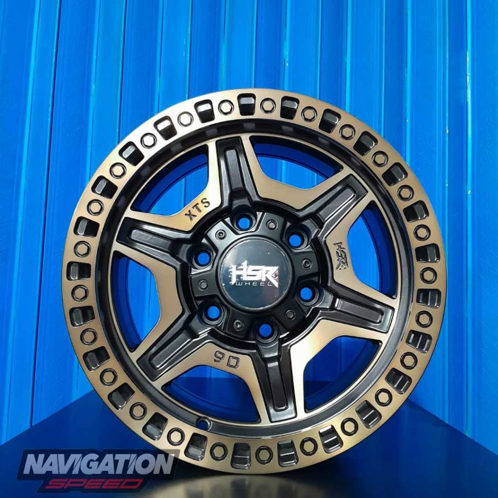 VelgMobil R16 Baut 6 Mobil Panther Hardtop Pregio Strada Velg Ring 16 HSR XTS06 Lebar 8