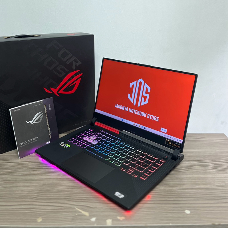 ASUS ROG STRIX G513QC Ryzen 5 5600H RAM 16GB SSD 512GB NVIDIA RTX3050 4GB Layar 15,6 IPS-LEVEL FHD 1