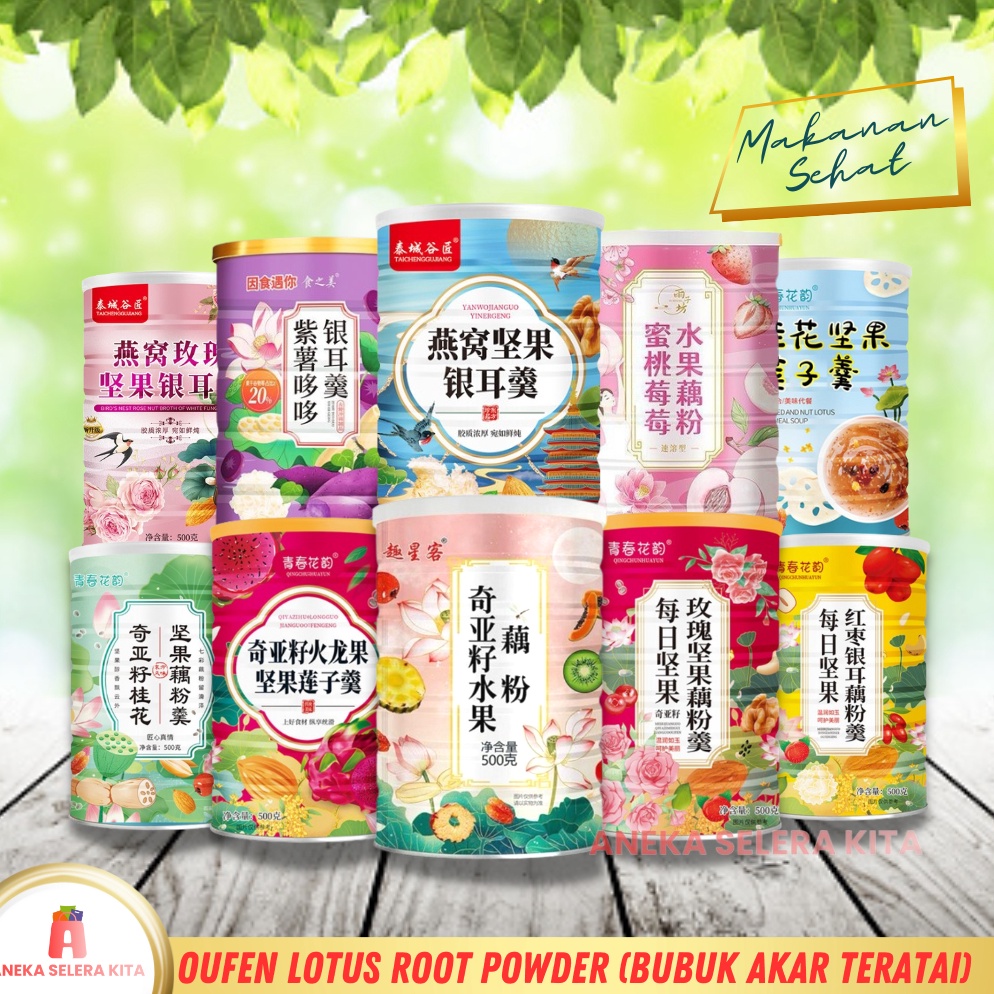 

Laris Lagi ANEKA Ou Fen Lotus Root Powder Halal Original Bubuk Akar Teratai