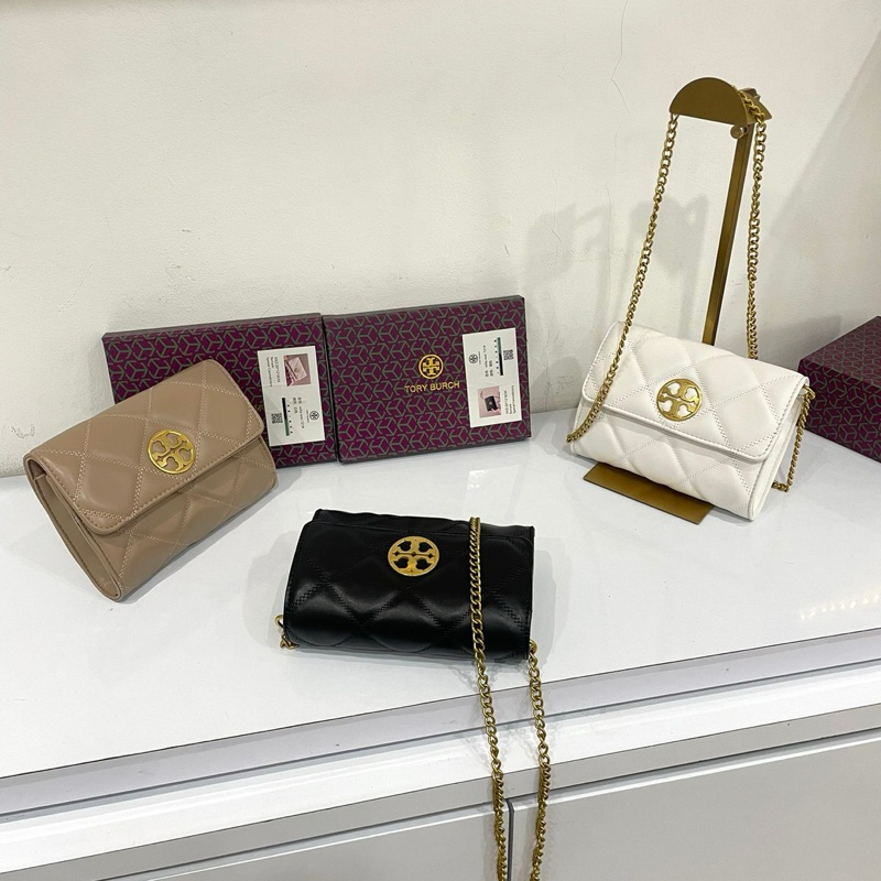 Shoulder slingbag 2in1 by Tory Burch free box import high quality fashion shoes tas wanita kantor ke