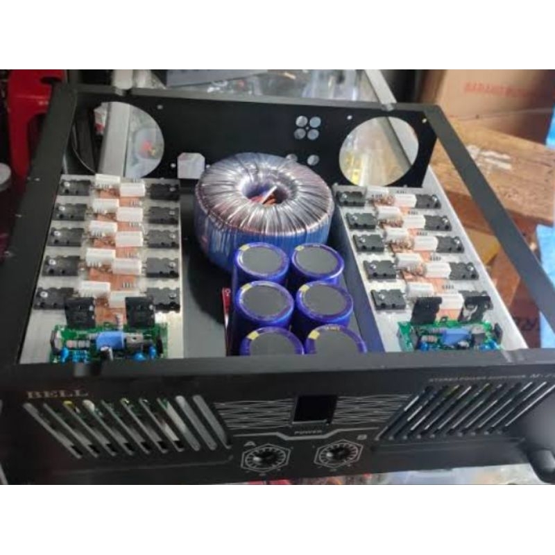 POWER RAKITAN LOKAL DENGAN TRAFO DONAT 5 AMPER CT 45 55 V MURNI BAHAN HOREGMU #POWERAMPLIFIER#POWERB