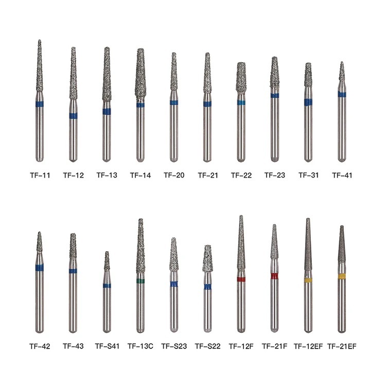 mata bor gigi dental burs highspeed diamond tapper fissure