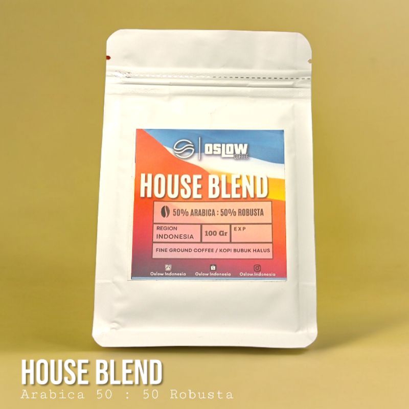 

Kopi House Blend 50:50 Asli tanpa campuran - kopi Robusta Arabika bubuk - kopi bubuk halus 100gr - kopi robusta arabika asli house blend kopi susu