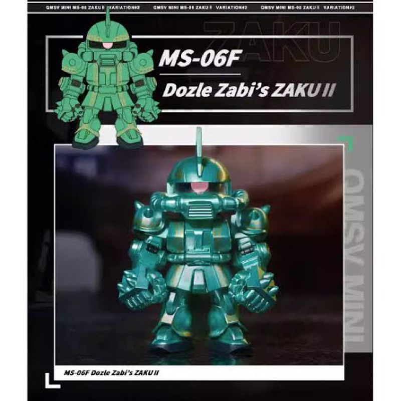 QMSV MINI MS-06 ZAKU II VARIATION 2 FIGURE BLIND BOX - Dozle Zabi’s Zaku II