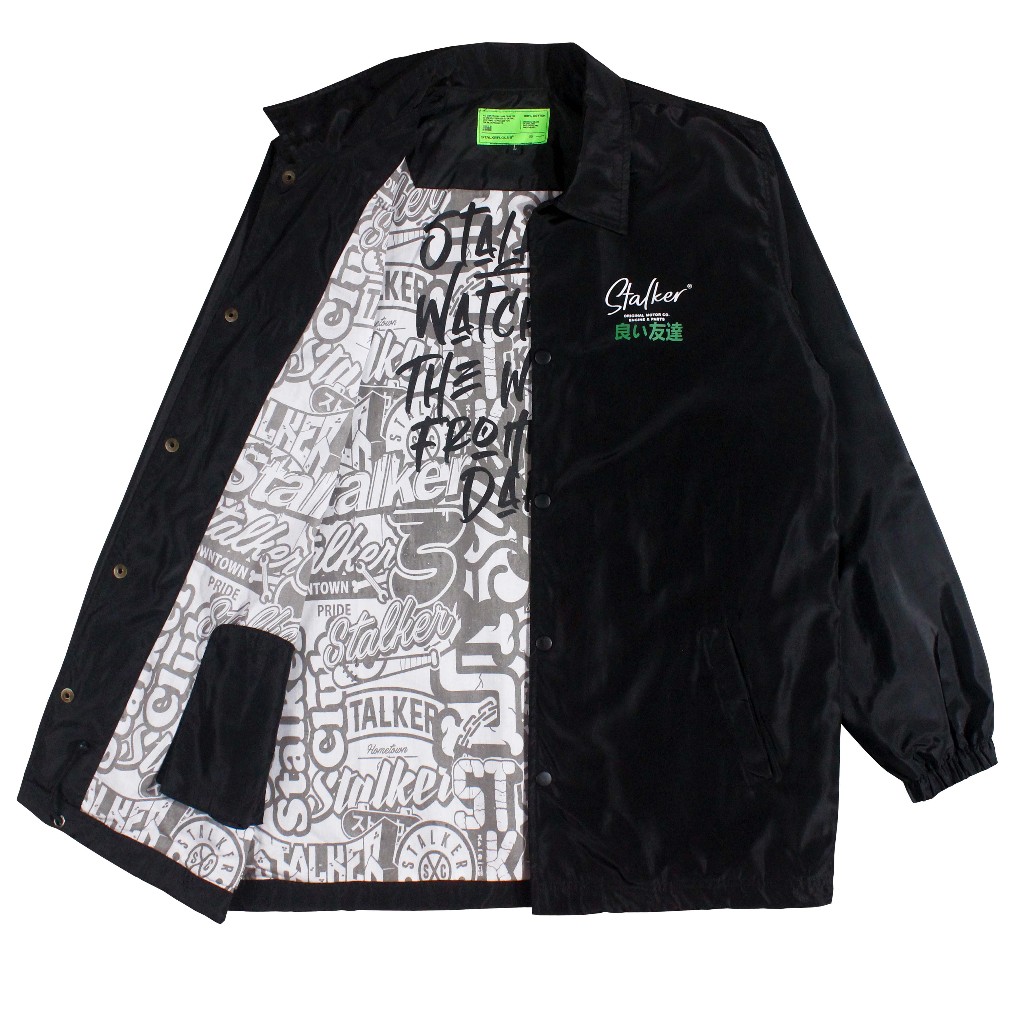 Stalker - Ferret helmet Jaket Coach Parasut Pria Wanita Anti Air Premium Distro Waterproof Premium