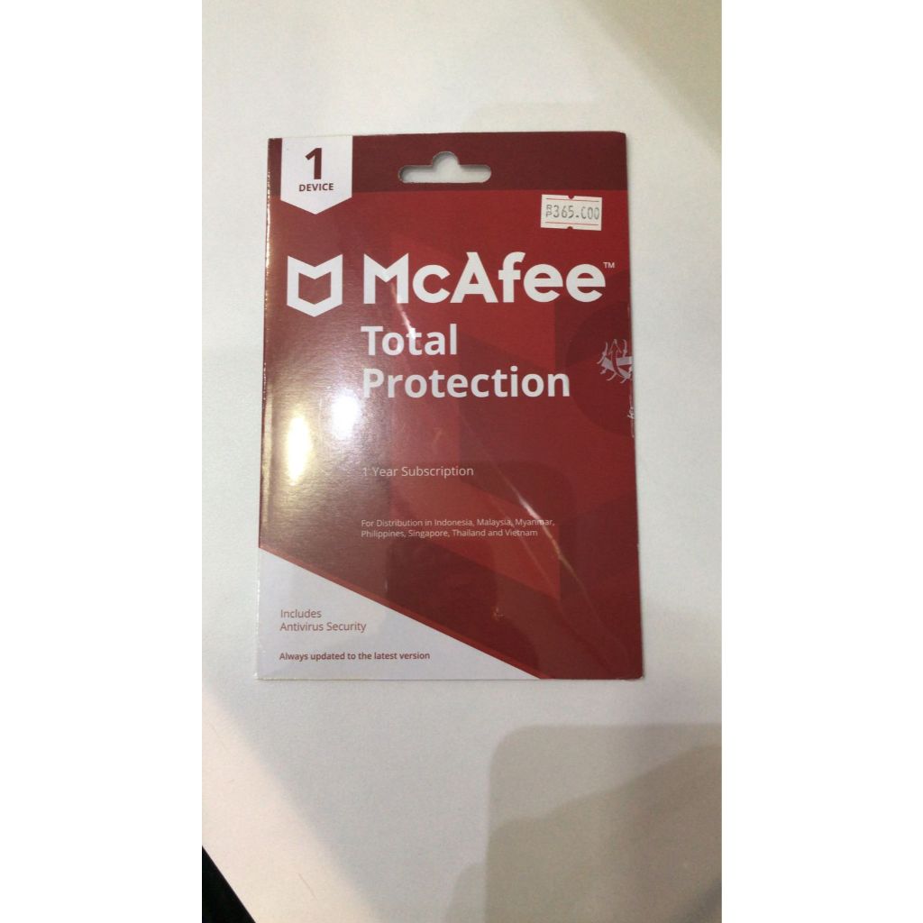 ANTIVIRUS MCAFEE PROTECTION 2 YEAR