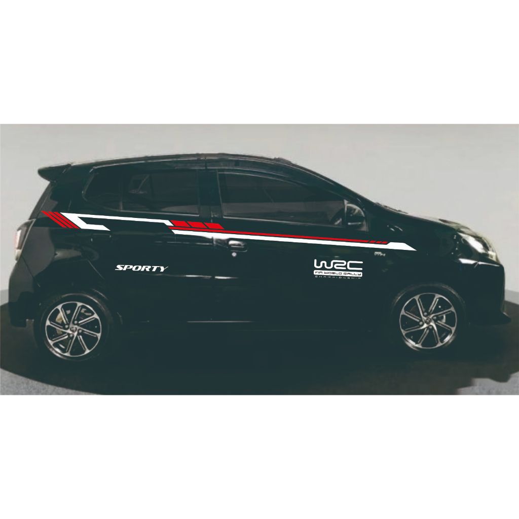 Stiker Mobil Cutting Agya Ayla Brio Jazz Variasi Yaris Minimalis