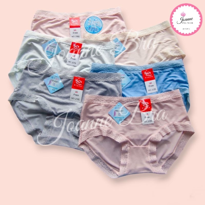 Elena Celana Dalam Wanita Sepinggul E 3185 - CD Wanita Fit bb 50kg Tipis Dingin