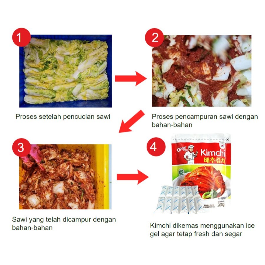 

ADY78 OPPA Kimchi Korea Kimchi Sawi Fresh Kimchi Halal 200 gram Healthy gyu