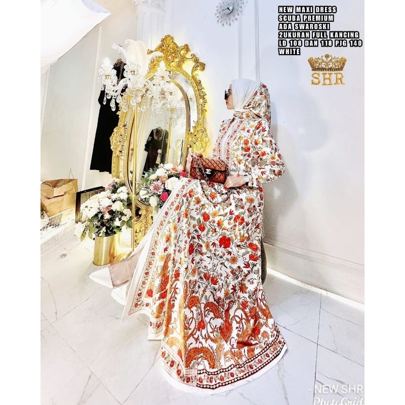 Gamis New Maxi Dress SHR White