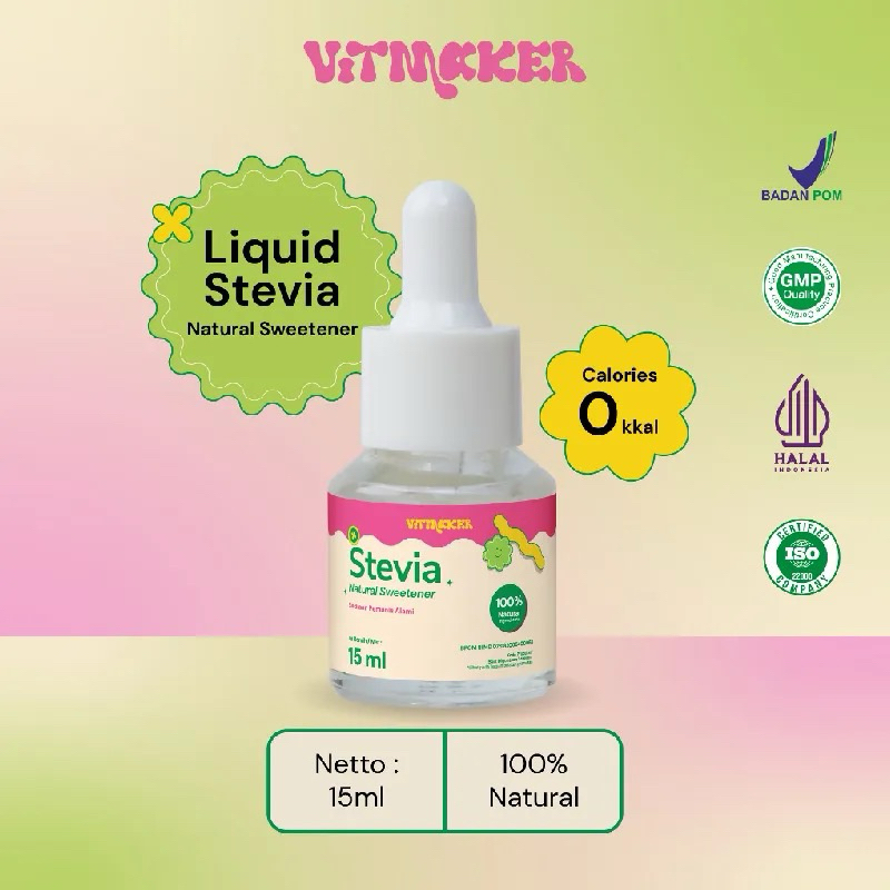 

Vitmaker Liquid Stevia Pemanis Alami 15ml