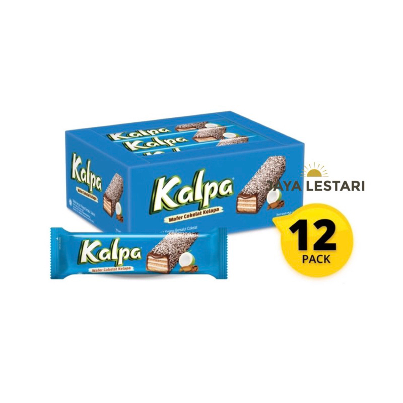 

Kalpa Wafer Cokelat Kelapa (Isi 12/Box) (22gx12)