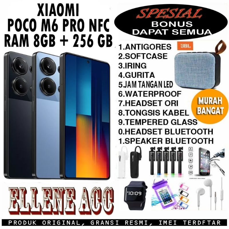 XIAOMI POCO M6 PRO NFC RAM 8/256 GB GARANSI RESMI