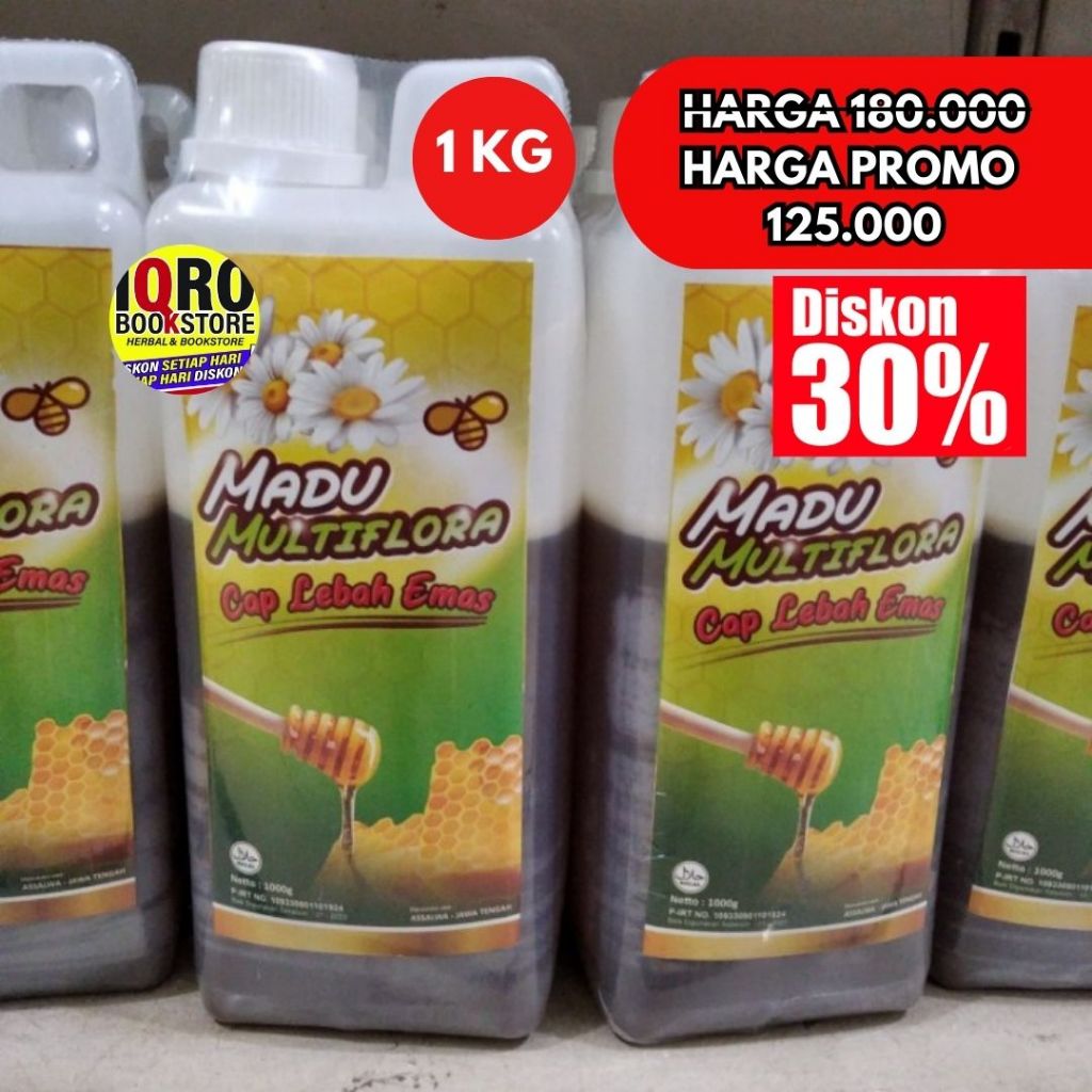 

MADU MULTIFLORA CAP LEBAH EMAS 1 KG | BISA COD