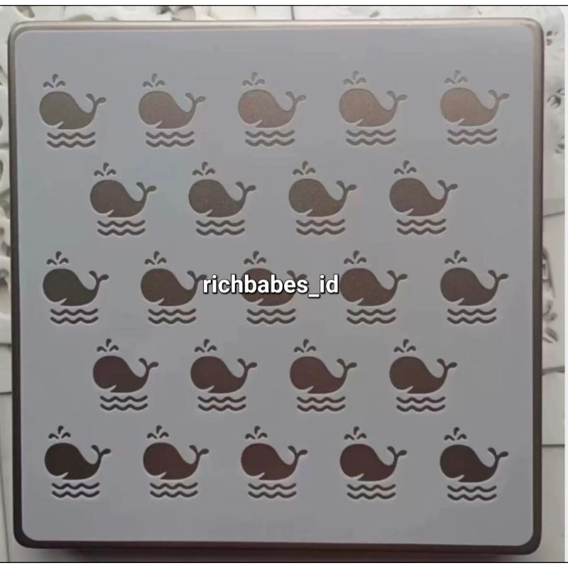 ￼Cetakan kue bolu gulung motif dolphin motif shark motif fish bolu gulung motif ikan roll cake print