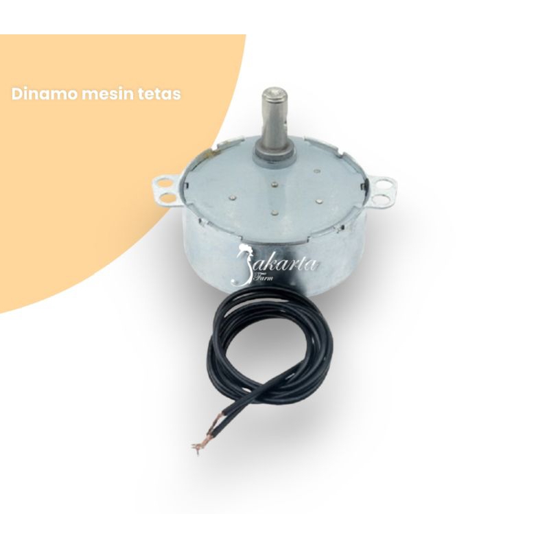 Motor/Dinamo AC untuk penggerak mesin penetas telur otomatis