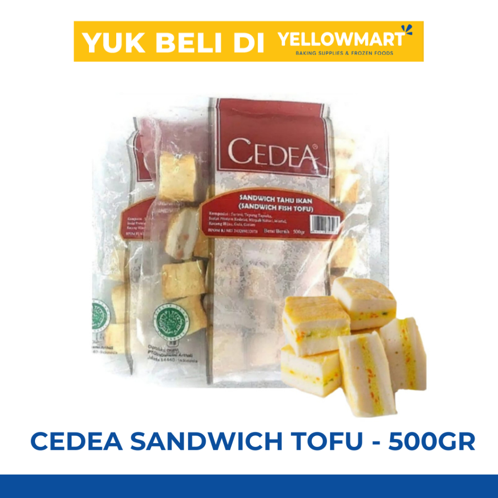 

Cedea Sandwich Tofu Tahu Ikan Frozen - 500gr