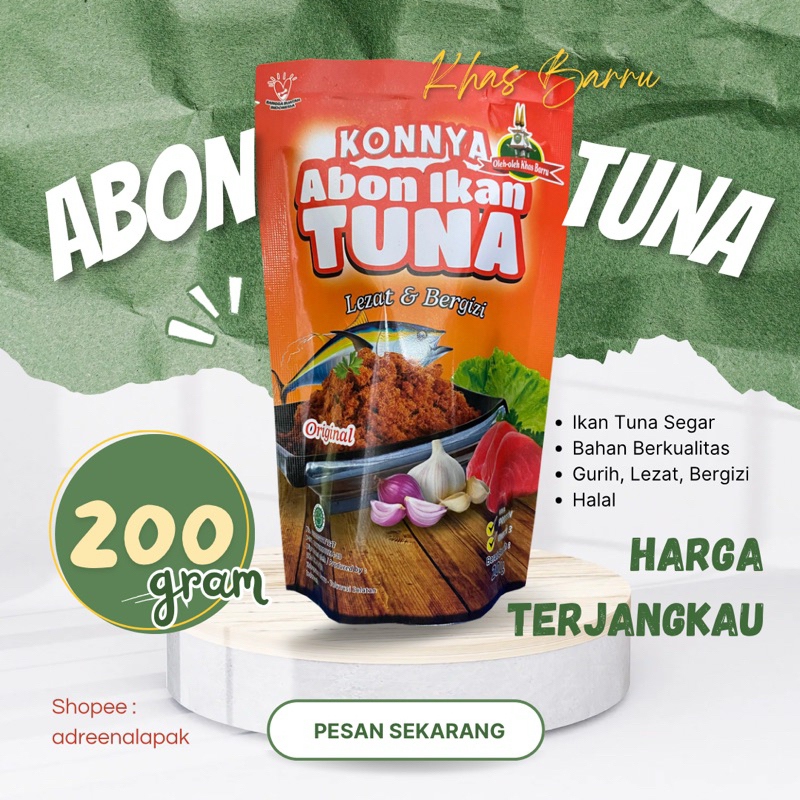 

Abon Ikan Tuna 200 Gram | Abon Tuna | Abon Ikan | Abon