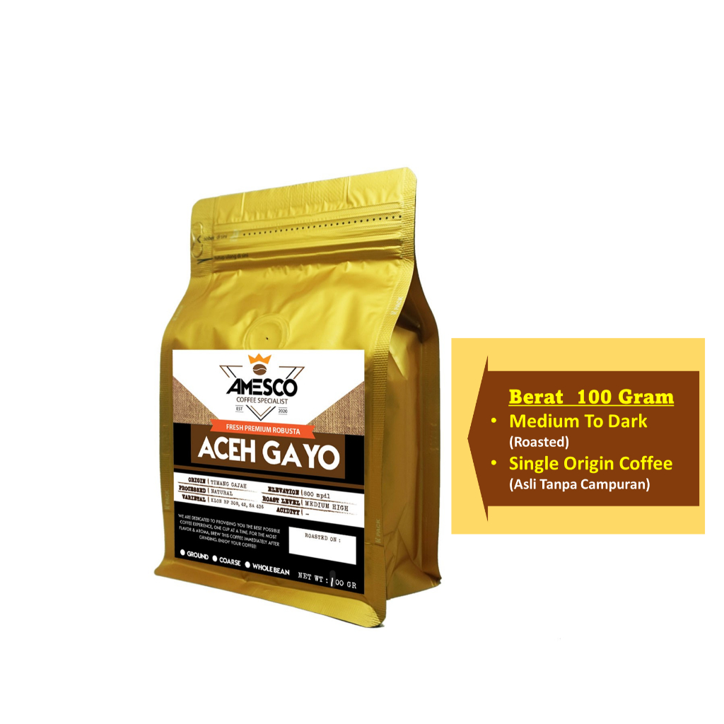 

KOPI ACEH GAYO KOPI ROBUSTA 100GR KOPI BIJI / KOPI BUBUK PREMIUM | Kopi Robusta Gayo