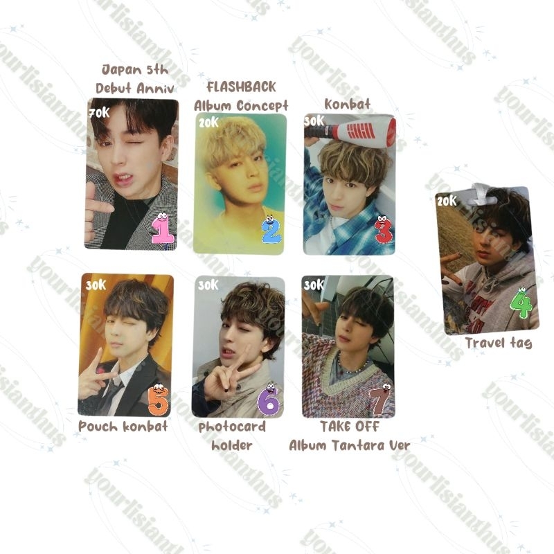 Photocard Yunhyeong iKON Japan Debut Anniv Flashback Pouch Konbat Heendy Take Off Tantara