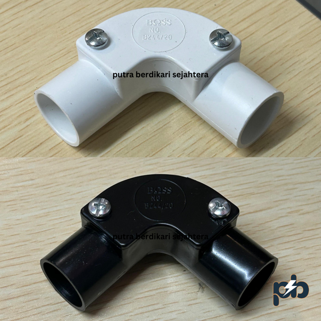 Elbow Conduit 20mm Boss / Elbow Pipa Listrik 20 mm Merk Boss