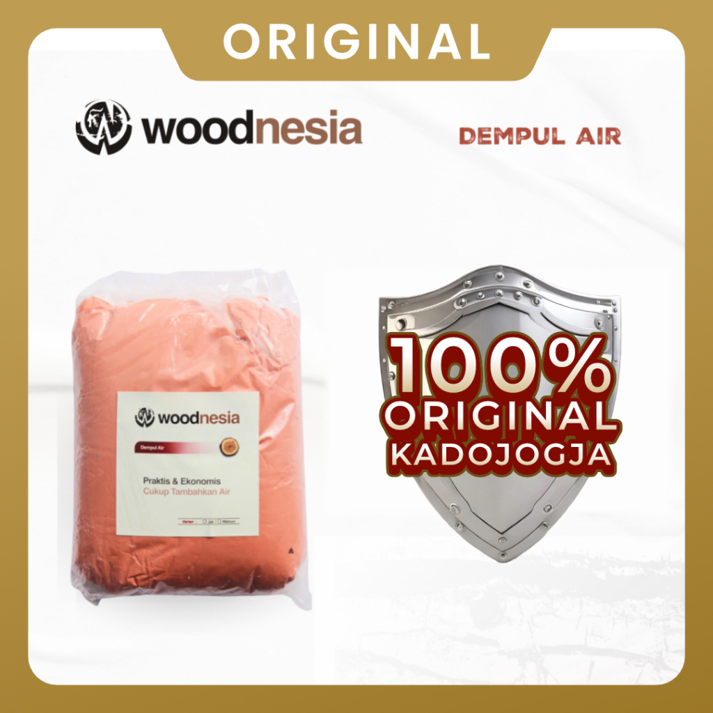Dempul Kayu Jati Mahoni 1 KG Woodnesia Pakai Air