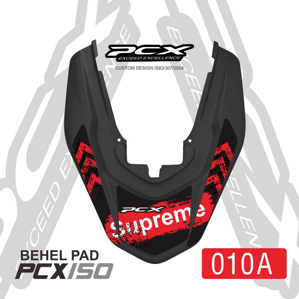 Stripline - Sticker Variasi Motor Tankpad Behel Bagian Belakang Honda PCX 150 Extra Paint Protection