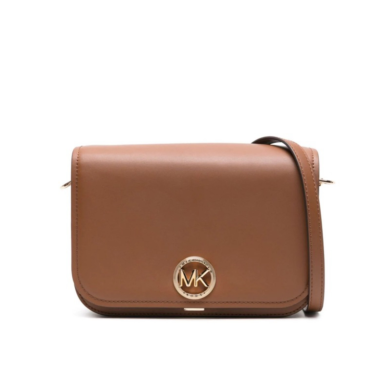 VGC Preloved Michael Kors Authentic MK Delancey Medium Leather Messenger Bag