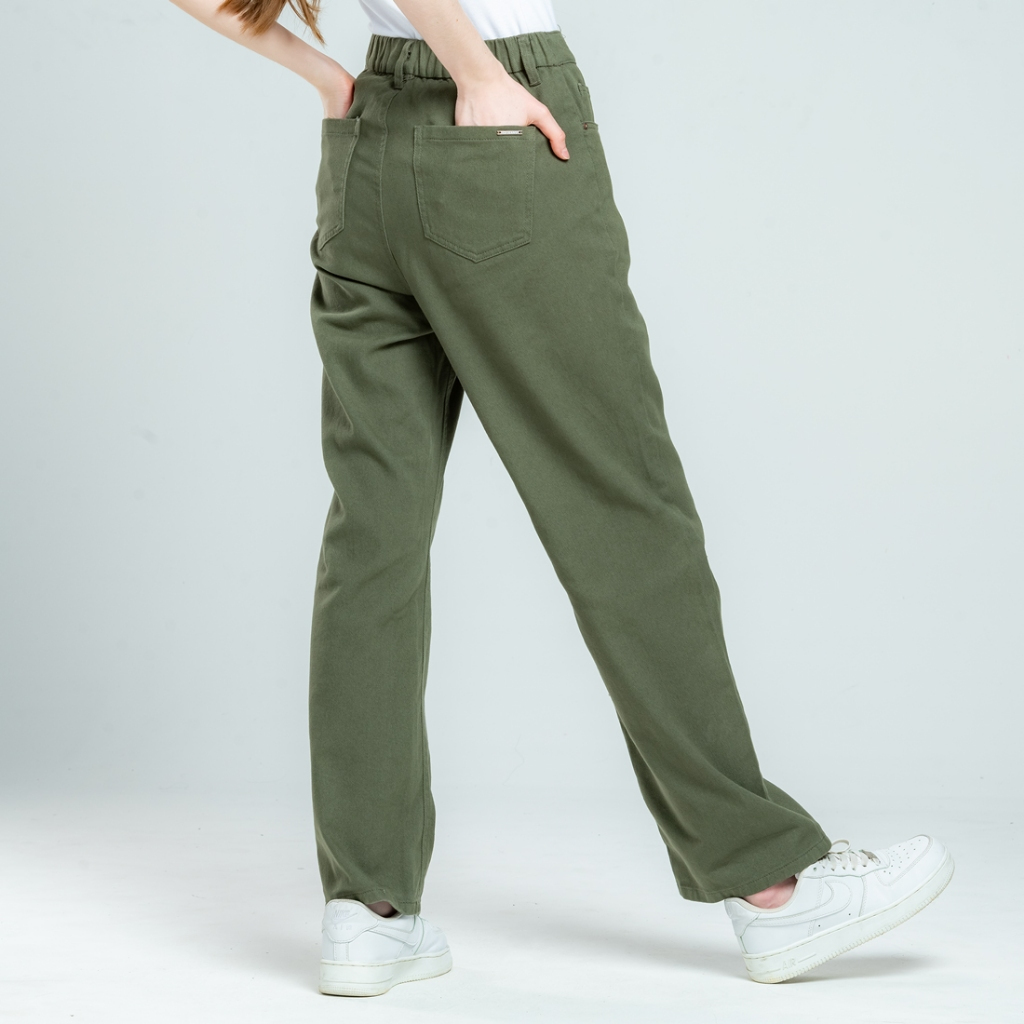 C2 Yalova Green Straight Cut Jeans Wanita