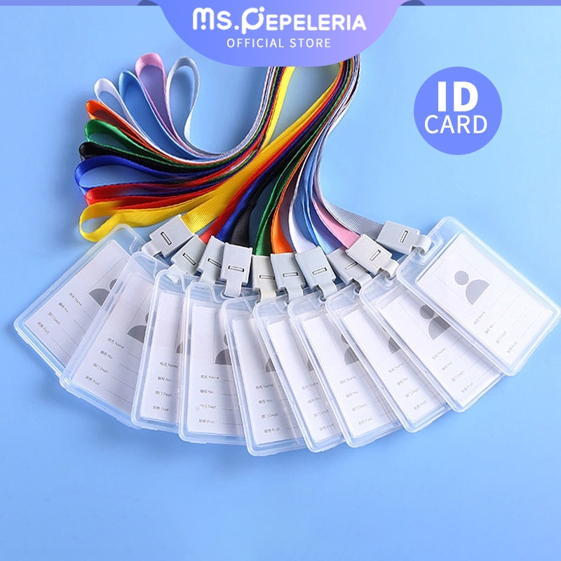 

Tempat Id Card Casing Id kotak/id card custom/tempat kartu id card/ Transparant 2 Sisi -Ms.Pepeleria