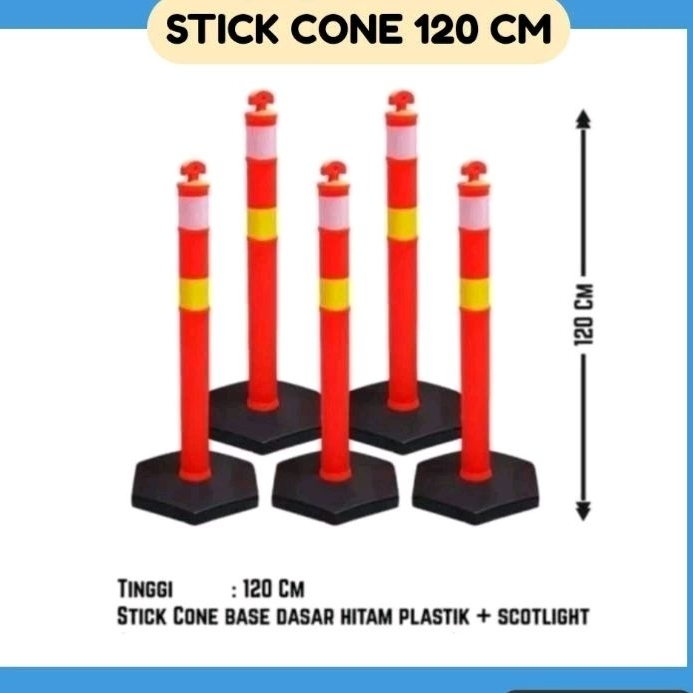 Stick Cone Base Plastik / Stick cone 120 cm