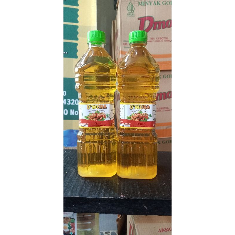 MINYAK GORENG D'MORA 1L FULL KARTON ISI 12 (agak beku/mengendap)