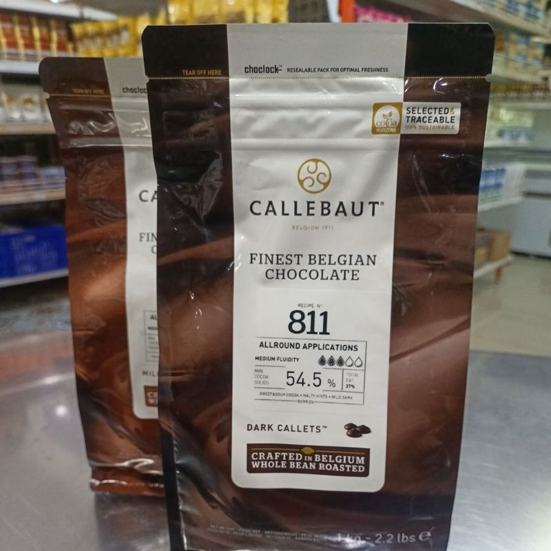 

Callebaut Dark Callets Dark 811 , 54.5% , 1 Kg