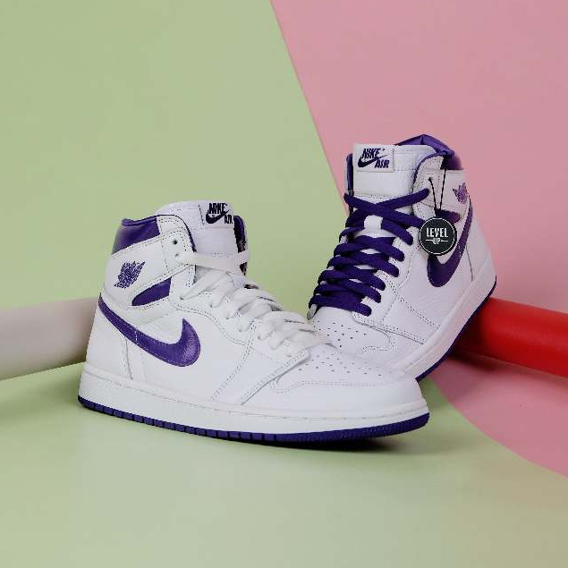 Air Jordan 1 High OG Court Purple W 100% Original