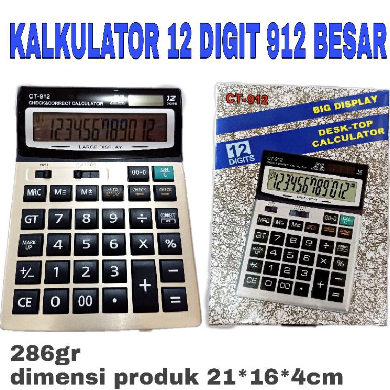 

KODE G7W2 KALKULATOR 912 BESAR