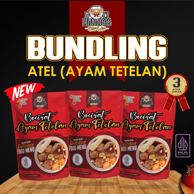 

BUNDLING BOCIRAT ATEL 3 MAKNYOSS ( AYAM TETELAN MAKNYOSS 3 Variant)