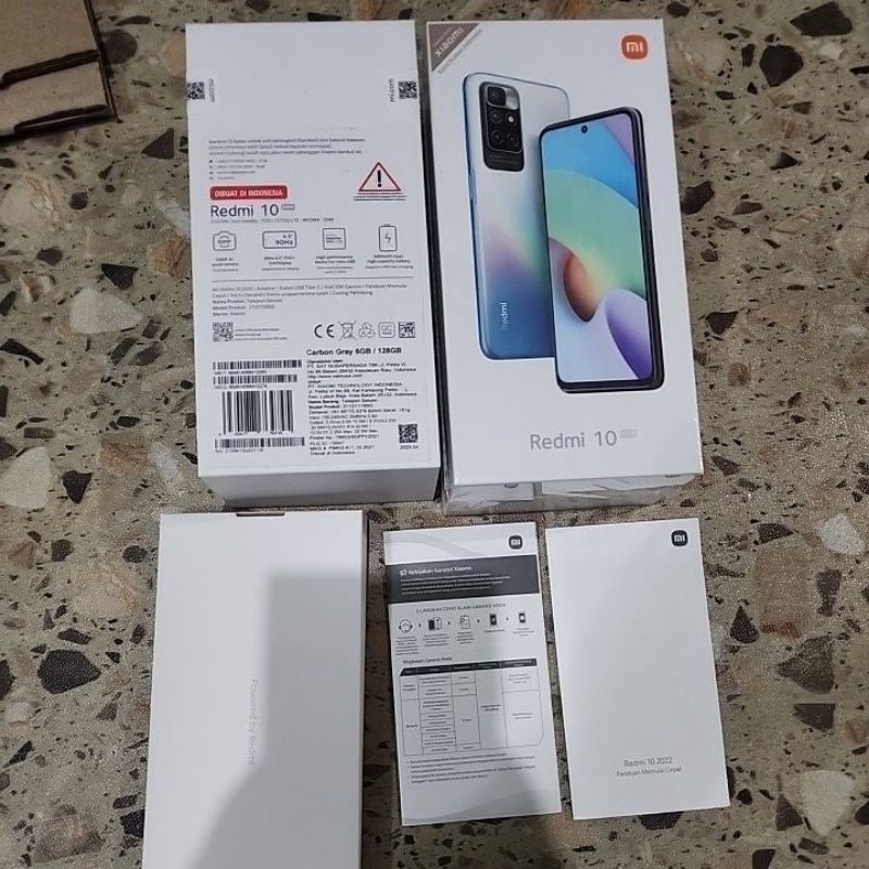 dus box redmi 10/2022 kondisi kosongan asli copotan mumer(TIDAK ADA HP NYA)