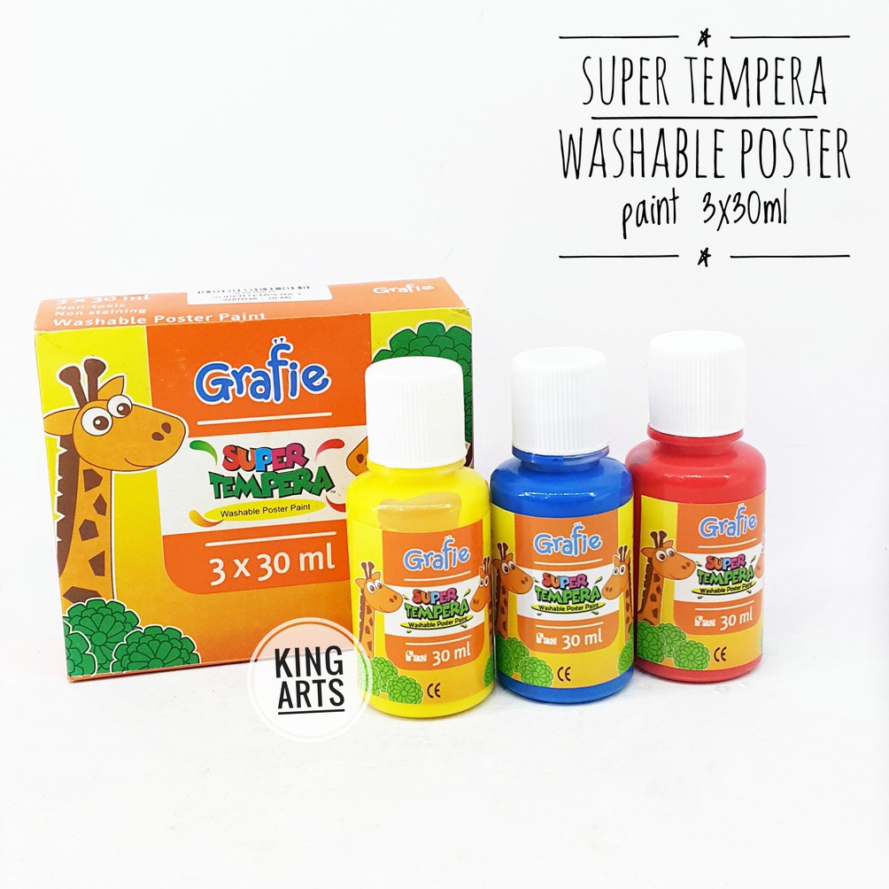 

KODE S6P8 Super Tempera Washable Poster Paint 3x3ml