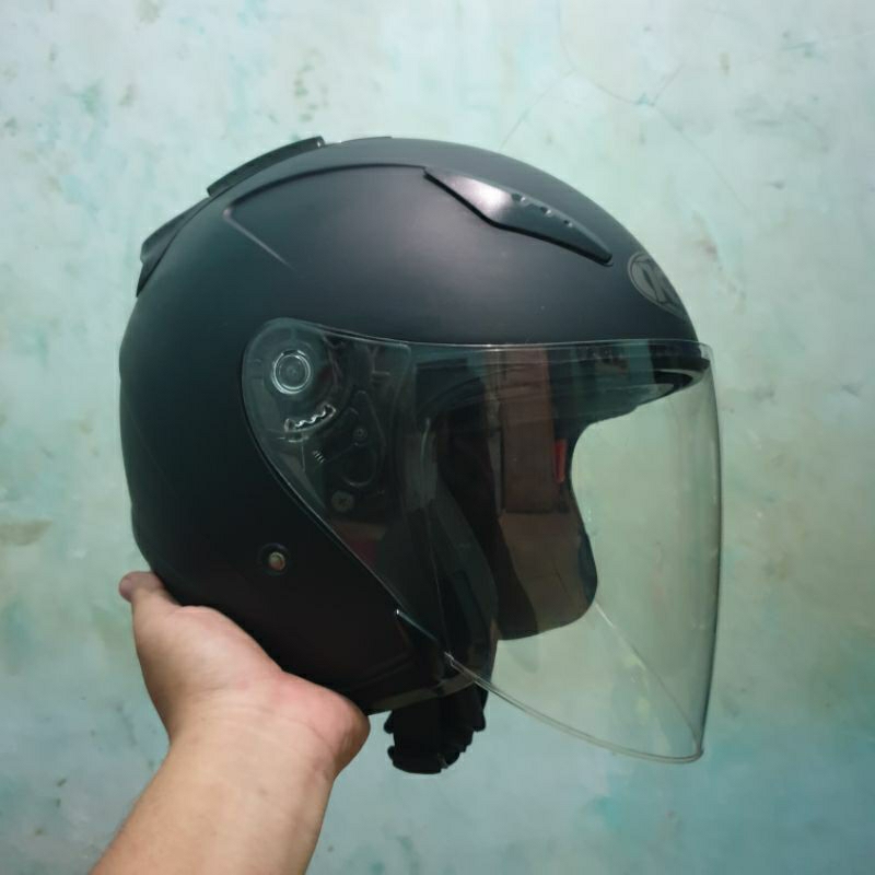 KYT GALAXY FLAT R HITAM DOFF BEKAS TERMURAH