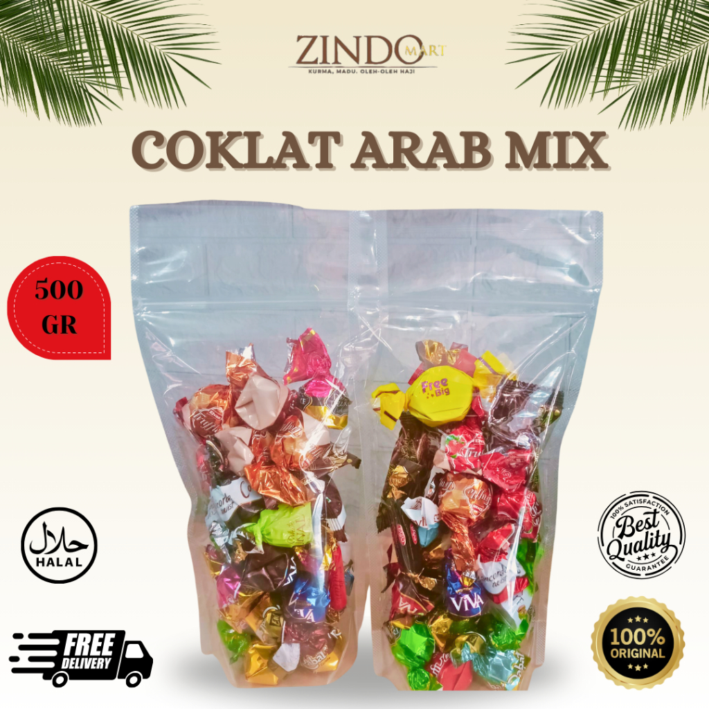 

COKLAT ARAB MIX 500GR, 250GR, 100GR / COKELAT TURKI ELIF VIVA TRUFFLE DELUXE OLEH OLEH HAJI & UMROH