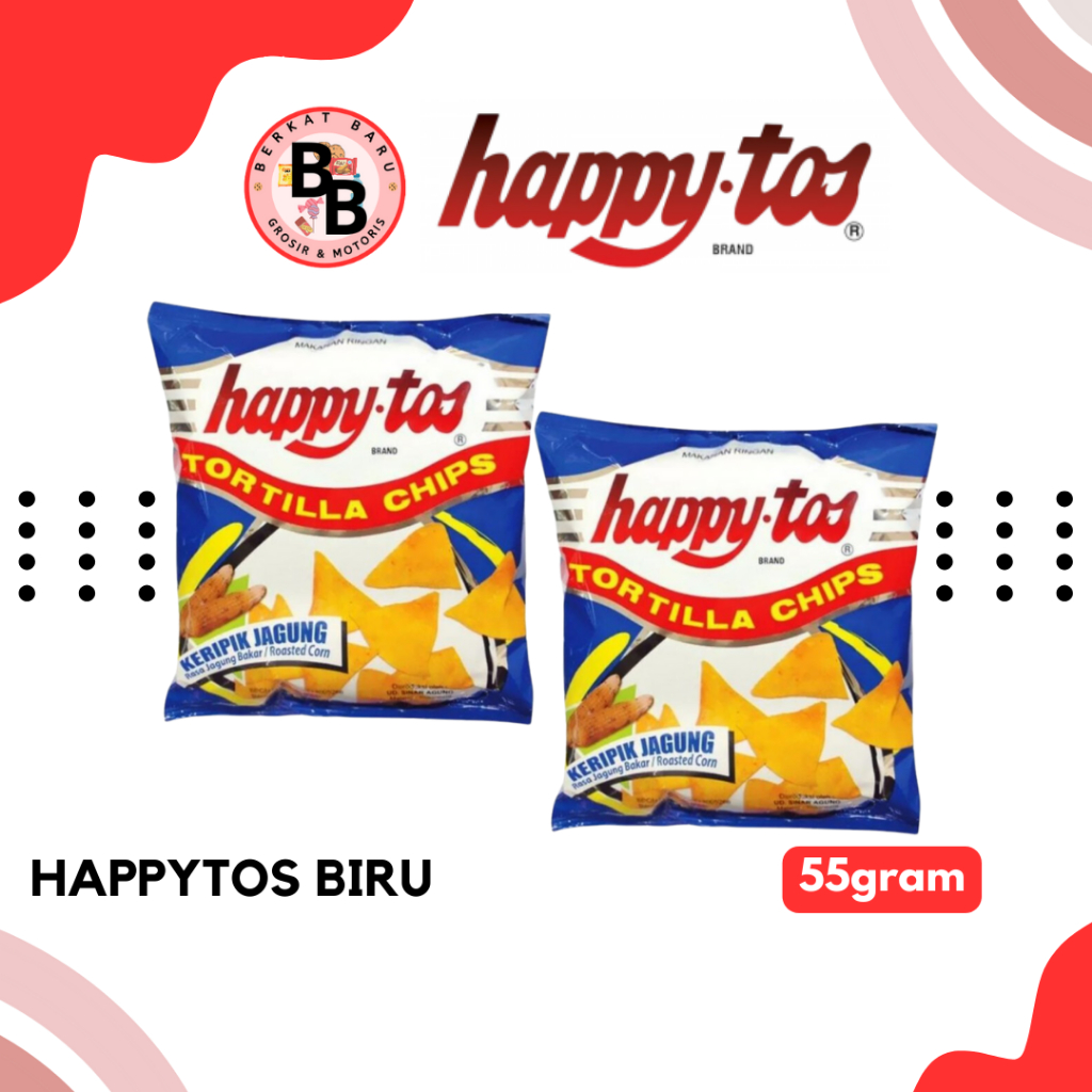 

[BB SNACK] HappyTos Biru Travel Pack 55gram