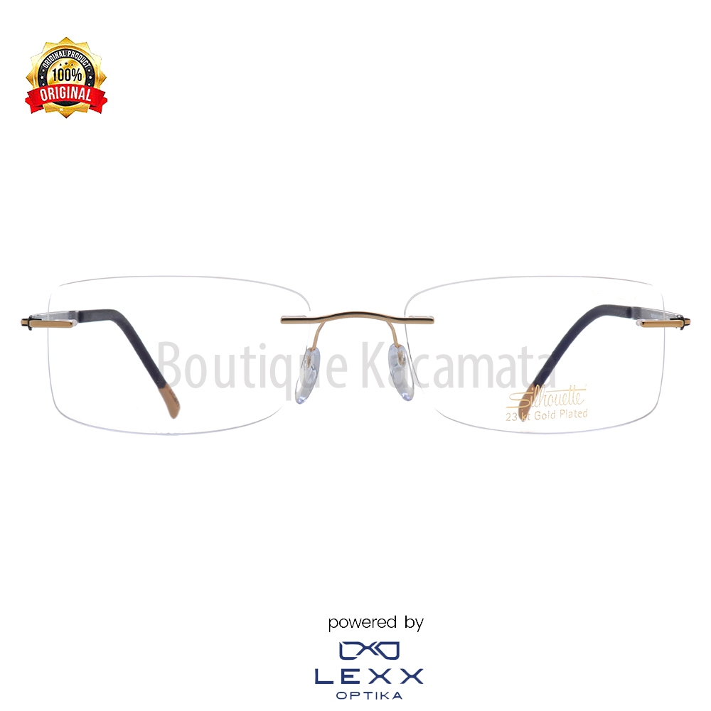Frame Kacamata Silhouette Original Titan 23K Gold Plated 5468-80-6053
