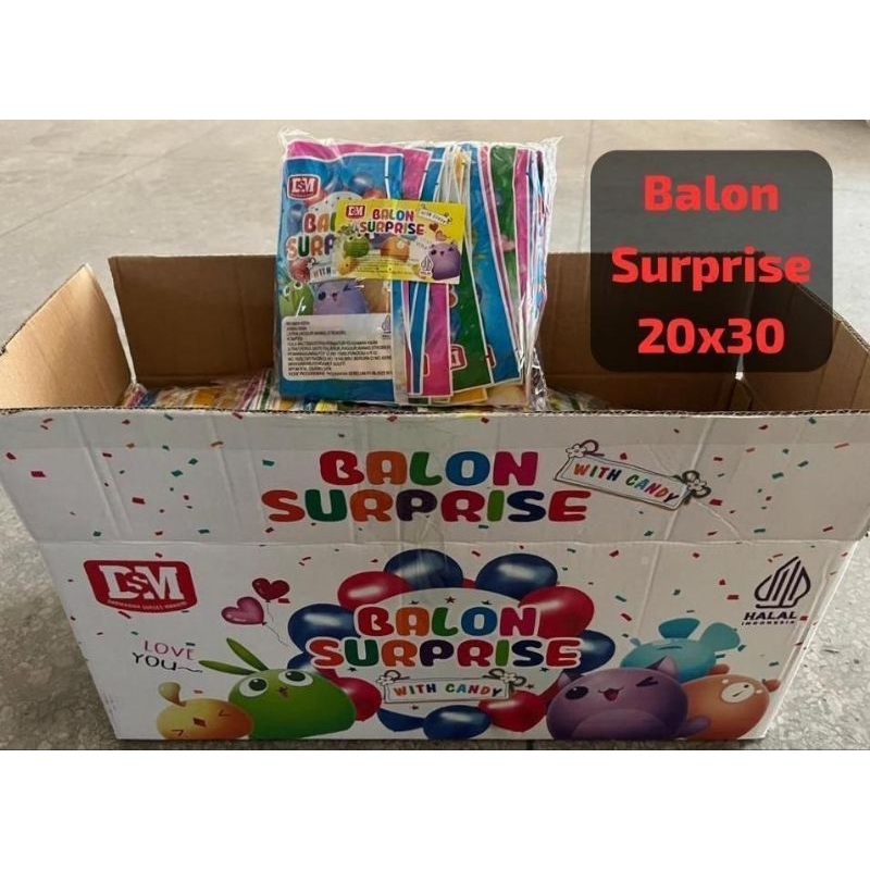 

Permen Cemilan Snack Balon Surprise Mainan Anak Murah (isi 30 pcs)