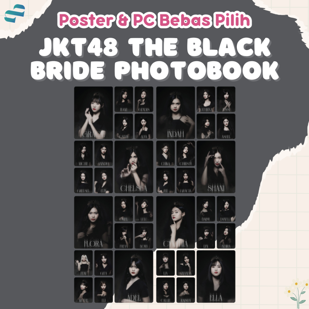 Poster JKT48 THE BLACK BRIDE A5 A4 Poster JKT48 Murah