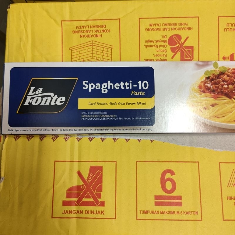 

Lafonte spaghetti/pasta spageti/La fonte pasta noodle Mie Instan 225gram