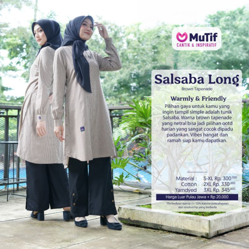 MUTIF SALSABA /MUTIF SALSABA LONG /MUTIF SALSABA SHORT /MUTIF SALSABA MEDUIM /MUTIF /COD