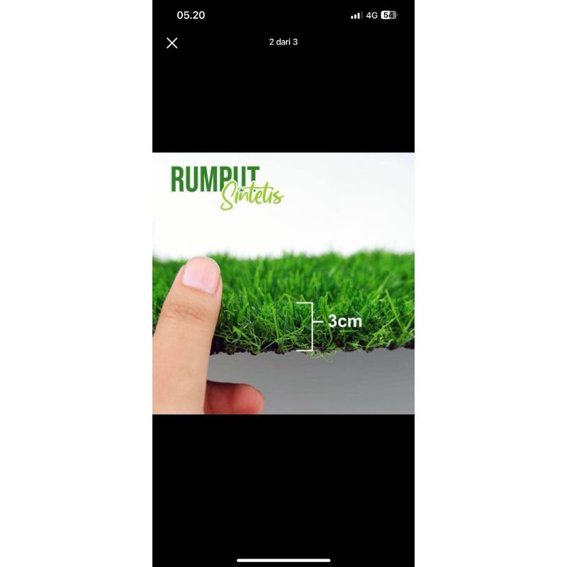 RUMPUT SINTETIS KETEBALAN 3cm