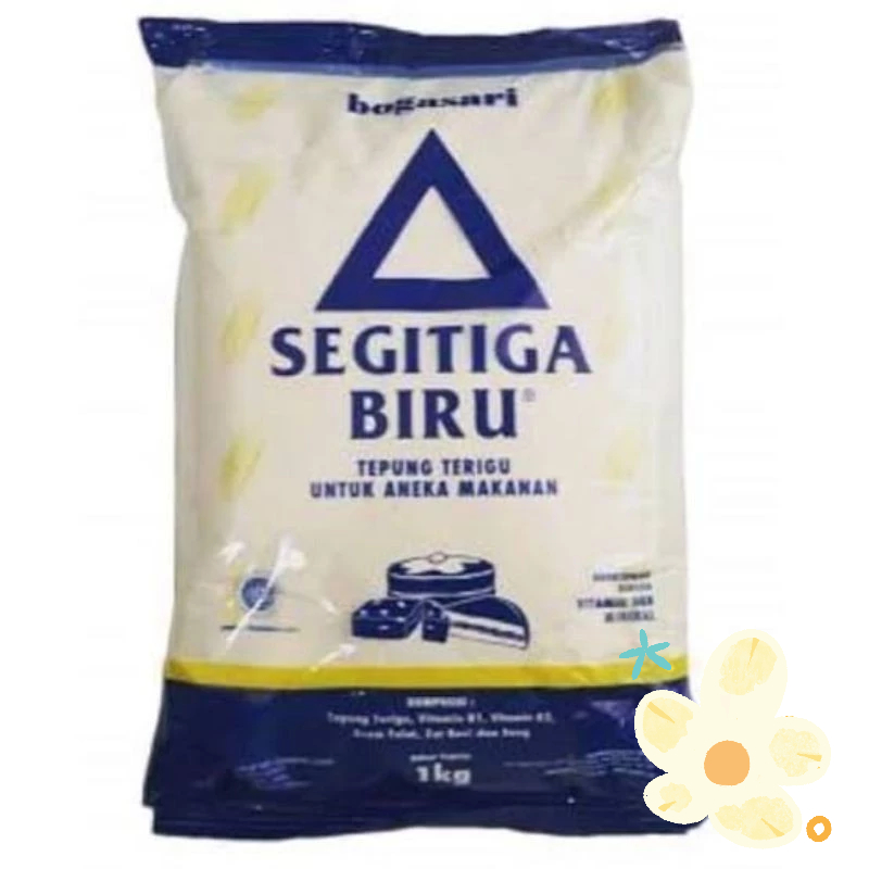 

Tepung terigu 1 kilo Tepung terigu segitiga biru Bogasari kemasan 1kg